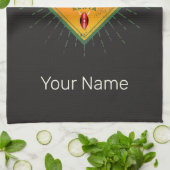 ナイロビキャピタルケニアゾウヴィンテージアフリカ キッチンタオル (折り畳み)