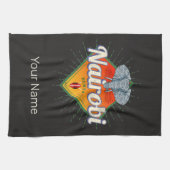 ナイロビキャピタルケニアゾウヴィンテージアフリカ キッチンタオル (横)