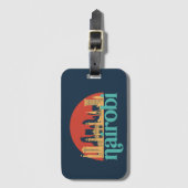 ナイロビケニアシティスカイラインヴィンテージ街並 ラゲッジタグ (正面縦)