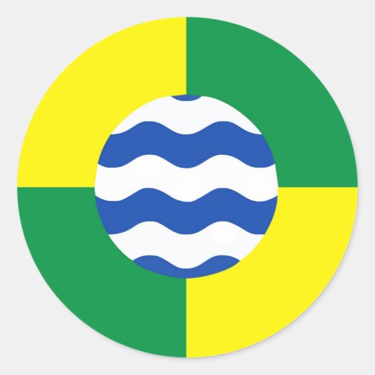 ナイロビシティケニア国旗 ラウンドシール (正面)