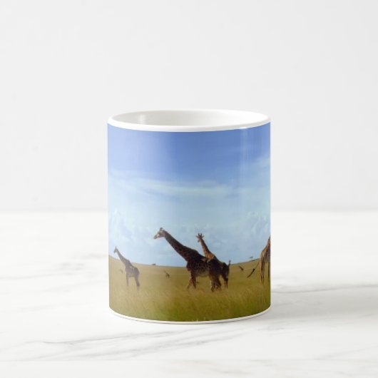 ナイロビナショナルパークジラフェス コーヒーマグカップ (中央)