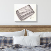 ナイロン財布ペンシルポップ・アートのスケッチ キャンバスプリント (インサイチュ (寝室))