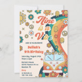 ナインはヴィベレトロフローラ9th誕生日パーティー 招待状 (正面)