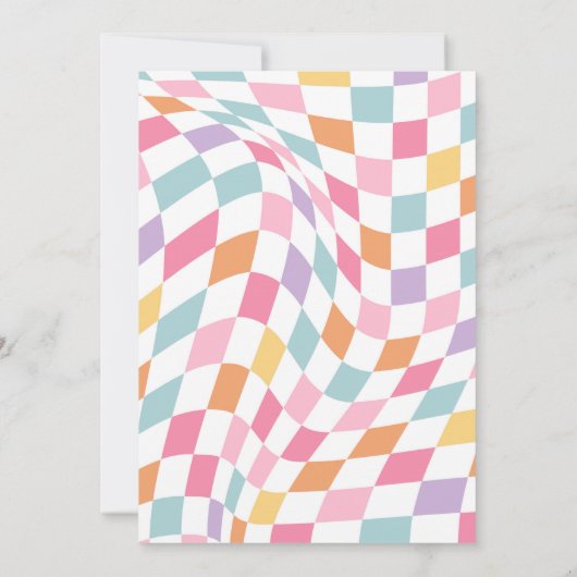 ナインはヴィベレトロ名門私立校風のバーシティディスコ誕生日 招待状 (裏面)