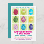 ナインイースターエッグ飾狩りパーティの招待状 招待状 (正面/裏面)