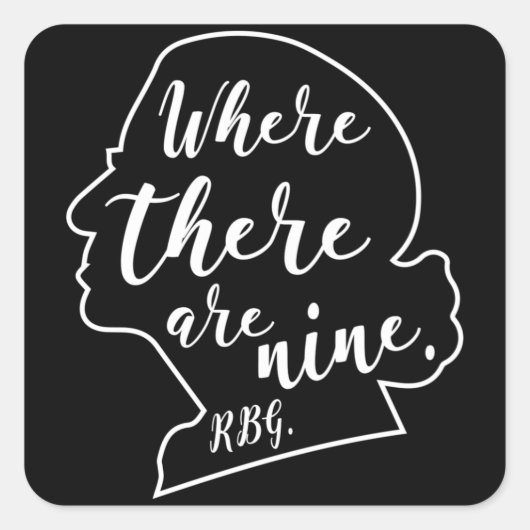 ナインズバーグ判事、9人がいる時 スクエアシール (正面)