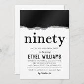 ナインティダイヤモンド誕生日招待状 招待状 (正面/裏面)