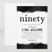 ナインティダイヤモンド誕生日招待状 招待状 (正面/裏面)