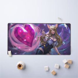 ナインテールキツネデスクマット | カスタマイズ可能なデスクマット デスクマット