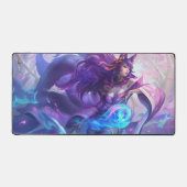 ナインテールキツネデスクマット | カスタマイズ可能なデスクマット デスクマット (正面)