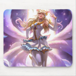 ナインテールキツネマウスパッド | カスタマイズ可能マウスパッド マウスパッド