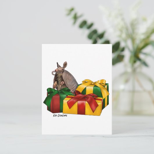 ナインベルトアリクイのホリデーカード シーズンカード (スタンド正面)