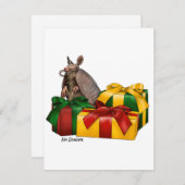 ナインベルトアリクイのホリデーカード シーズンカード (正面/裏面)