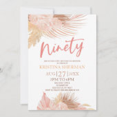 ナインボホピンクフローラ90thバースデーパーティー 招待状 (正面)