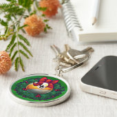 ナインボールリースオングリーン キーホルダー (側面)