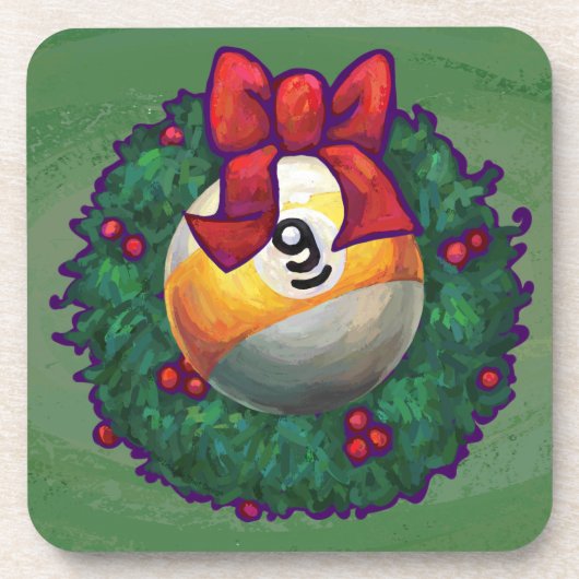 ナインボールリースオングリーン コースター (正面)