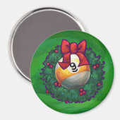 ナインボールリースオングリーン マグネット (正面/裏面)