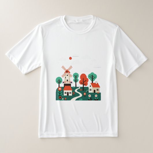 ナイーブな風景 Tシャツ (レイダウン)