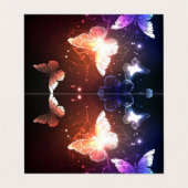 ナイ白熱［赤熱］光を放つト·バター 名刺 (外部フラット)