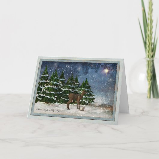 ナイ静かトクリスマスカード シーズンカード (正面)