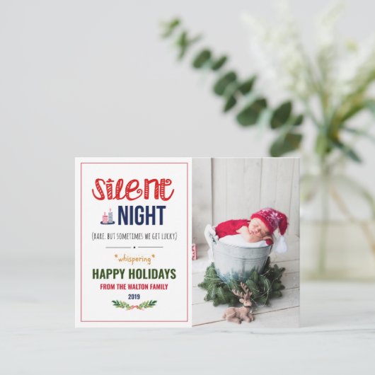 ナイ静かトクリスマスホリデーはがき シーズンポストカード (スタンド正面)