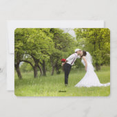 ナイ静かトメリークリスマス2枚の写真カード シーズンカード (裏面)