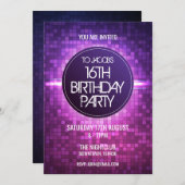 ナイ10代のトクラブ誕生会 招待状 (正面/裏面)