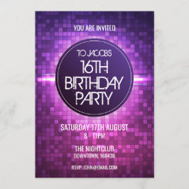 ナイ10代のトクラブ誕生会 招待状