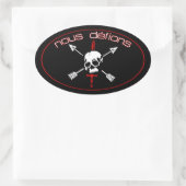 ナウイの挑戦 楕円形シール (バッグ)