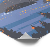 ナウエルフアピレイクアルゼンチントラベルアートヴィンテージ ポスター (角)