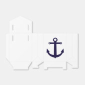 ナウタルいかりネイビーブルー結婚式の引き出物ボックス フェイバーボックス (折り畳みなし)