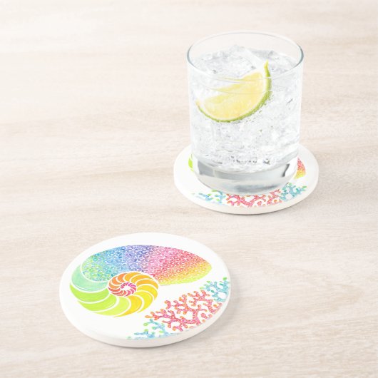 ナウチラスカラフル砂岩コースター コースター (側面)