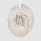 ナウチラスシェルスケッチ オーナメント (正面)