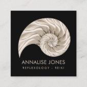 ナウチラスシェルスケッチ スクエア名刺 (正面)