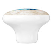 ナウチラスシェルブルーウォーターカラー セラミックノブ (側面)