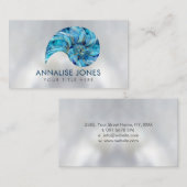 ナウチラスシェルブルーウォーターカラー 名刺 (正面/裏面)
