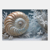 ナウチラスシェルプリント ラッピングペーパーシート (正面2)