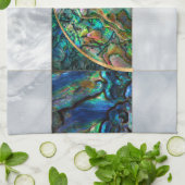 ナウチラスシェル – アワビとパール キッチンタオル (折り畳み)