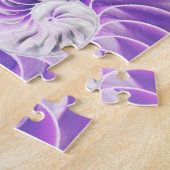 ナウチラス貝殻の貝殻フィボナッチの渦巻き ジグソーパズル (側面)