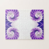 ナウチラス貝殻の貝殻フィボナッチの渦巻き ジグソーパズル (横)