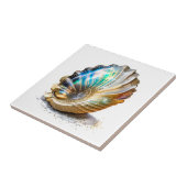 ナウチラス貝虹色のマザーパールビーチ海 タイル (側面)