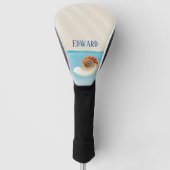 ナウチラス・シーシェルと砂 ゴルフヘッドカバー (正面)