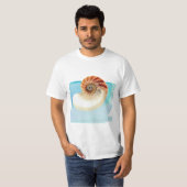 ナウチラス・シーシェルと砂 Tシャツ (正面フル)