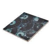 ナウチラス・ミッドナイトブルー・シェル・デザイン タイル (側面)