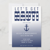 ナウティな独身最後の夜のご案内 招待状 (正面)