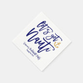 ナウティを |航海のバチェロレッテ スタンダードカクテルナプキン (角)