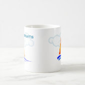 ナウティオグースサイル航海のボート コーヒーマグカップ (中央)