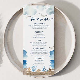 ナウティカテーマベビーシャワーメニュー メニュー