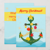 ナウティカル クリスマス アンカー (正面/裏面)