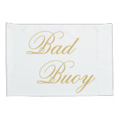 ナウティガールバートブイ彼の彼女の金ゴールドスクリプト航海の 枕カバー (裏面-右)